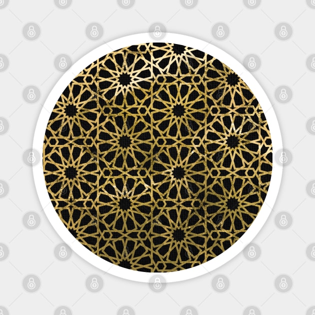 Arabic Gold pattern #1 Magnet by GreekTavern